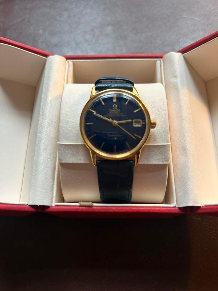 Omega Constellation 1970, Sieraden, Tassen en Uiterlijk, Horloges | Heren, Gebruikt, Polshorloge, Overige merken, Staal, Leer