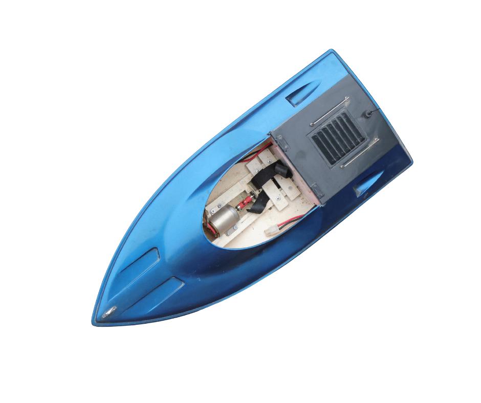 Vintage rc boot 60 cm lang, Hobby en Vrije tijd, Modelbouw | Boten en Schepen, Ophalen of Verzenden, Gebruikt, Groter dan 1:32