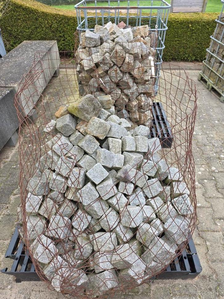 1.5 korf graniet kinderkopjes, Tuin en Terras, Grind, Keien en Split, Kei, Graniet, Ophalen