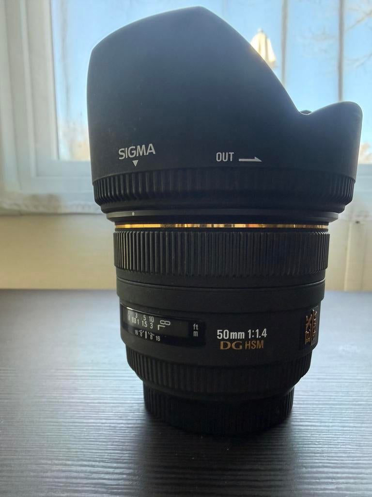 Sigma EX DG HSM 50 mm 1.4 Sony A-mount, Audio, Tv en Foto, Fotografie | Lenzen en Objectieven, Ophalen of Verzenden, Zo goed als nieuw
