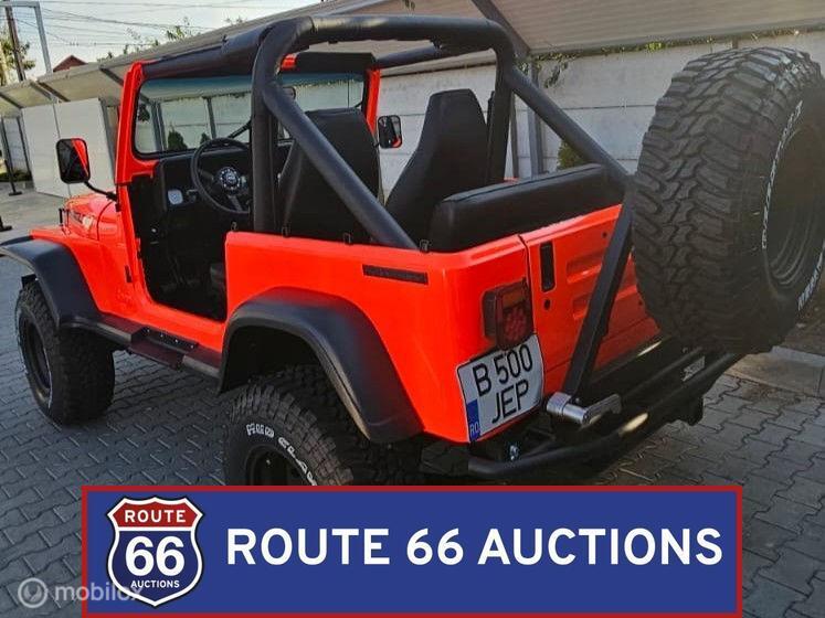 Jeep Wrangler YJ 2.5 | 1990 | Route 66 Auctions, Auto's, Jeep, Overige carrosserieën, Zwart, Bedrijf
