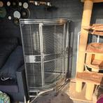 Vogelkooi strong hoekkooi, Ophalen, IJzer