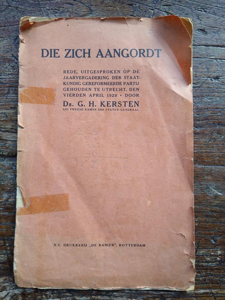 Ds GH Kersten, Boeken, Ophalen of Verzenden