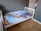 Wit peuterbed met lattenbodem, Kinderen en Baby's, Ophalen, Gebruikt, 140 tot 160 cm, 70 tot 85 cm