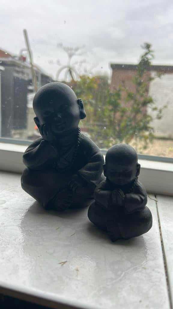 Set van 2 Boeddha beeldjes, Verzamelen, Ophalen of Verzenden, Gebruikt, Mens