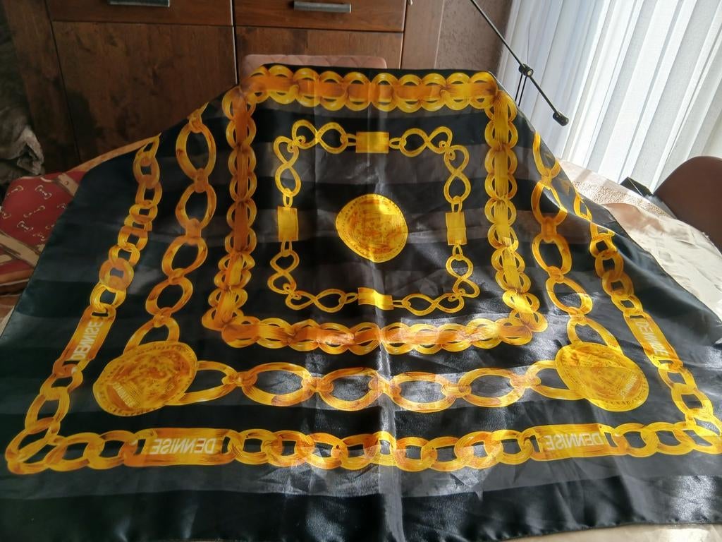 Vintage sjaal dennise, Ophalen of Verzenden, Zo goed als nieuw, Sjaal