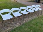 Kicca Kastel 6 stuks design eetkamer stoelen wit, Ophalen, Kunststof, Wit, Zo goed als nieuw