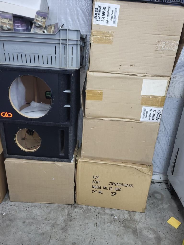 Lege Subwoofer Kisten - Diverse Maten Beschikbaar, Ophalen of Verzenden, Gebruikt