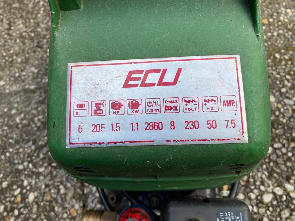 ECU compressor voor onderdelen, Ophalen, Gebruikt, 6 tot 10 bar, Olievrij