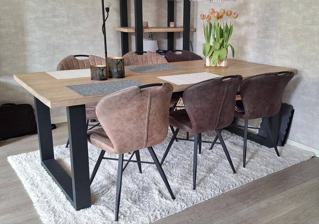 Pronto eettafel uit de Verato serie, Ophalen, Eikenhout, 200 cm of meer, 50 tot 100 cm