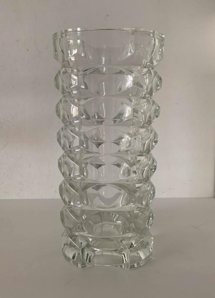 Grote vintage design vaas, ontwerp J. Durant voor Luminarc, Antiek en Kunst, Antiek | Glas en Kristal, Verzenden