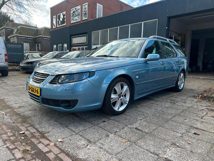 Saab 9-5 2.0 T Biopower Sport Estate 2007 ice Blue!, Auto's, Saab, Bedrijf, Saab 9-5, ABS, Airbags, Airconditioning, Alarm, Boordcomputer