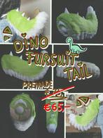 !!IN PRIJS VERLAAGD!! Dino Fursuit tail - Premade, Ophalen of Verzenden, Nieuw, Accessoires