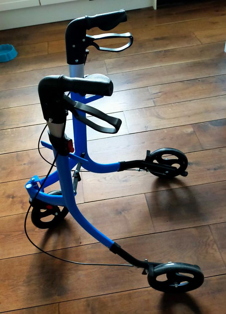 Lichtgewicht 3-wiel rollator, Ophalen, Opvouwbaar, Gebruikt