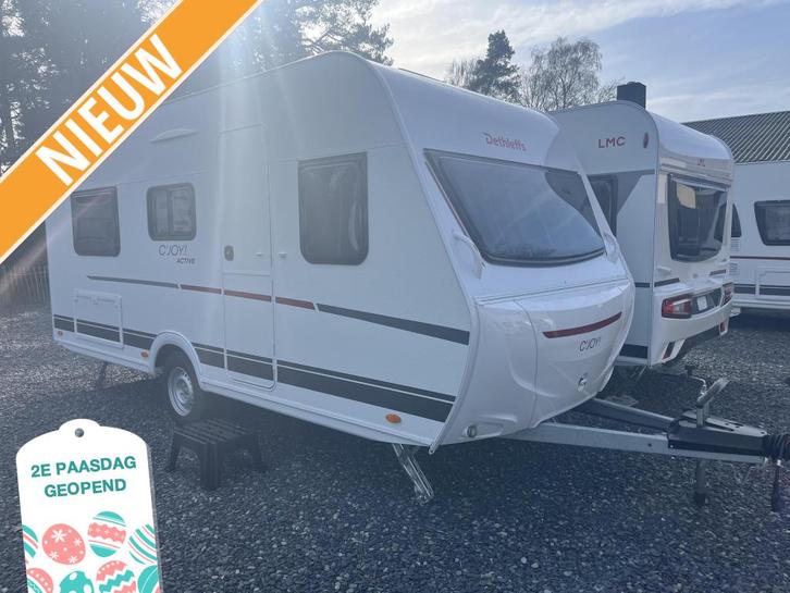 Dethleffs C'Joy Active 460 LE, Caravans en Kamperen, Caravans, tot en met 4, 750 - 1000 kg, Overige, Dethleffs, 2 aparte bedden