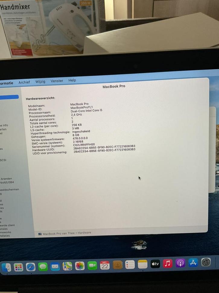 Apple Macbook Pro, Computers en Software, Apple Macbooks, Zo goed als nieuw, MacBook Pro, 13 inch, 2 tot 3 Ghz, Ophalen of Verzenden