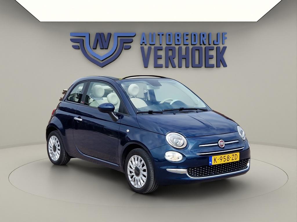Fiat 500C 1.0 Hybrid Dolcevita Cabrio - NL Auto - Cruise Con, Auto's, 12 maanden, Euro 6, Origineel Nederlands, Bedrijf