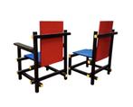 243. Houten stoeltjes naar Gerrit Rietveld - De Stijl, Ophalen of Verzenden