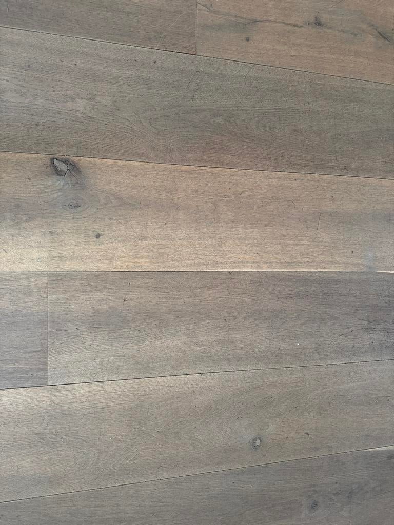 Massief Eiken Houten Vloer 24cm breed, 45m2, Doe-het-zelf en Verbouw, Vloerdelen en Plavuizen, Ophalen, Gebruikt, Vloerdelen of -planken