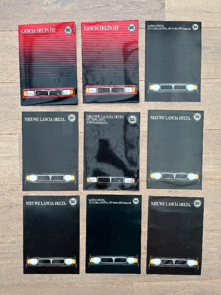 LANCIA DELTA FOLDERS, Boeken, Auto's | Folders en Tijdschriften, Gelezen, Overige merken, Ophalen of Verzenden