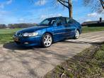 Saab 9-3 AERO 2.0Turbo 151KW 2001|Opendak|17 Inch|Beurt|APK, Auto's, Saab, Zwart, 4 cilinders, Blauw, Handgeschakeld
