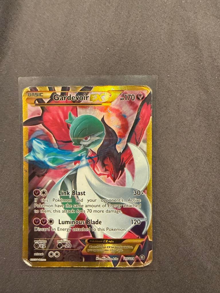 Gardevoir EX 116/114 Pokémon kaart, Ophalen of Verzenden, Gebruikt, Losse kaart, Foil