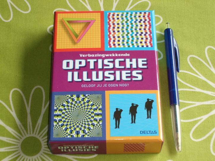 Optische illusies - geloof jij je ogen nog?, Hobby en Vrije tijd, Gezelschapsspellen | Overige, Zo goed als nieuw, Een of twee spelers