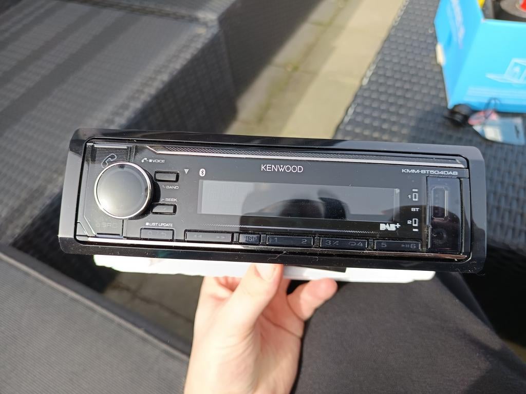 Kenwood KMM-BT504DAB Autoradio met Bluetooth en DAB+, Auto diversen, Autoradio's, Ophalen of Verzenden, Gebruikt