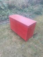 Grote rode opbergkist / speelgoedkist - 110x50x80 cm, Ophalen, Gebruikt, 50 tot 100 cm, 100 tot 125 cm