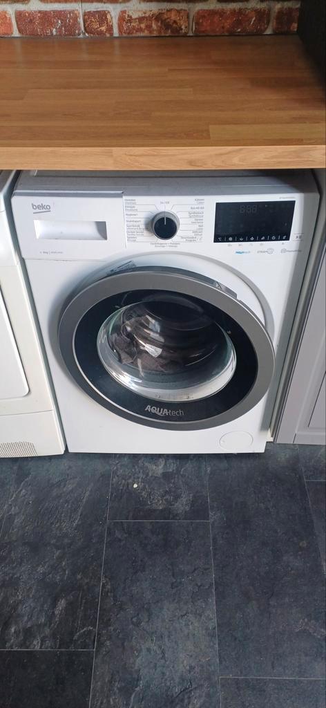 Beko Aquatech Wasmachine - 9 kg, 1400 toeren, Witgoed en Apparatuur, Wasmachines, Zo goed als nieuw, Voorlader, 8 tot 10 kg, 85 tot 90 cm