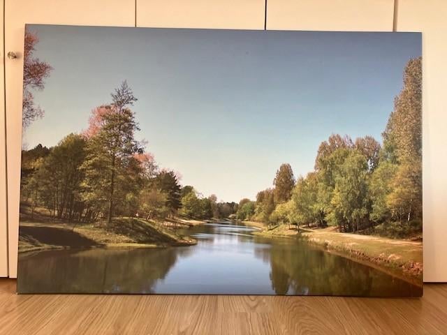 mooie grote foto 120 cm - 80 cm van Waterleidingduinen, Ophalen, Gebruikt, 100 tot 125 cm, Foto of Poster