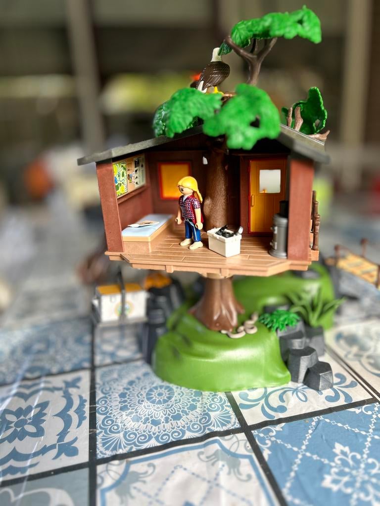 Playmobil boomhut, Ophalen of Verzenden, Gebruikt, Complete set