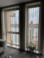 Goud-bronze inbetween gordijnen, Ophalen of Verzenden, Gebruikt, Grijs, 200 cm of meer