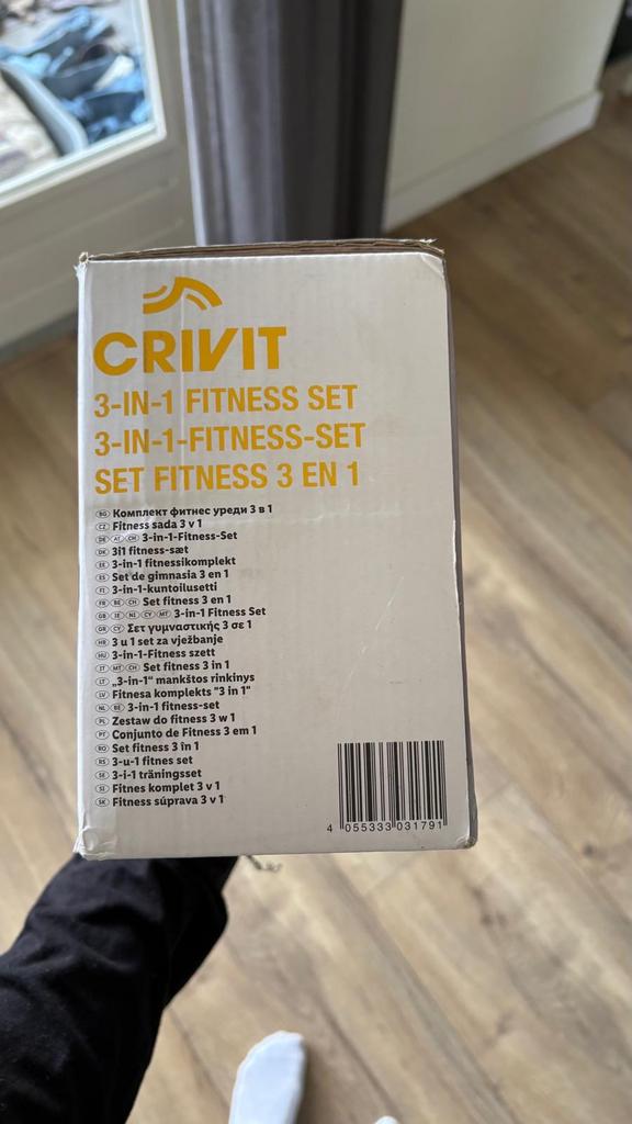 Crivit 3-in-1 fitness set, Sport en Fitness, Fitnessmaterialen, Ophalen of Verzenden, Nieuw, Armen, Overige typen