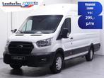 Ford Transit 2.0 TDCI 130 pk L4H3 Trend Navi, Camera, Airco, Auto's, USB, Gebruikt, 4 cilinders, Wit