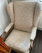 Mooie fauteuil met lichte bekleding ~ opknapper, Ophalen, Gebruikt, Minder dan 75 cm, Stof