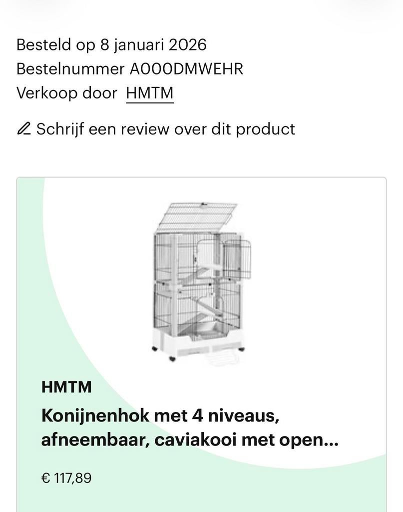 Nieuw konijnen hok 3 verdiepingen, Dieren en Toebehoren, Minder dan 60 cm, 110 cm of meer, Nieuw, Ophalen of Verzenden