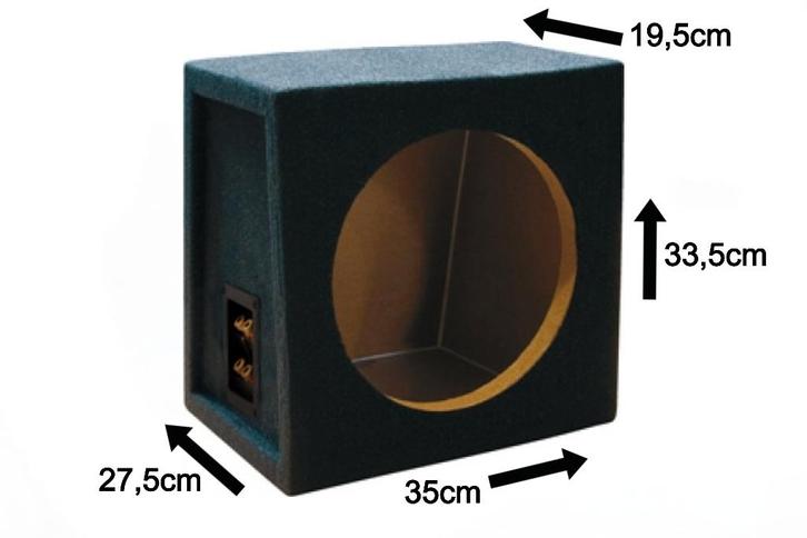 16 Liter 10'' Inch Subwoofer Kist Necom NE1010.2, Auto diversen, Autospeakers, Nieuw, Ophalen of Verzenden