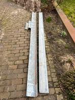 Twee ijzeren draagbalken 300x10x15 cm, Doe-het-zelf en Verbouw, Metalen, Ophalen, Gebruikt, IJzer