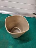 bloempot taupe porselein, Ophalen of Verzenden, 'T Olde Gre-j, Info@toldegrej.nl, Endepoelstraat 20f Didam