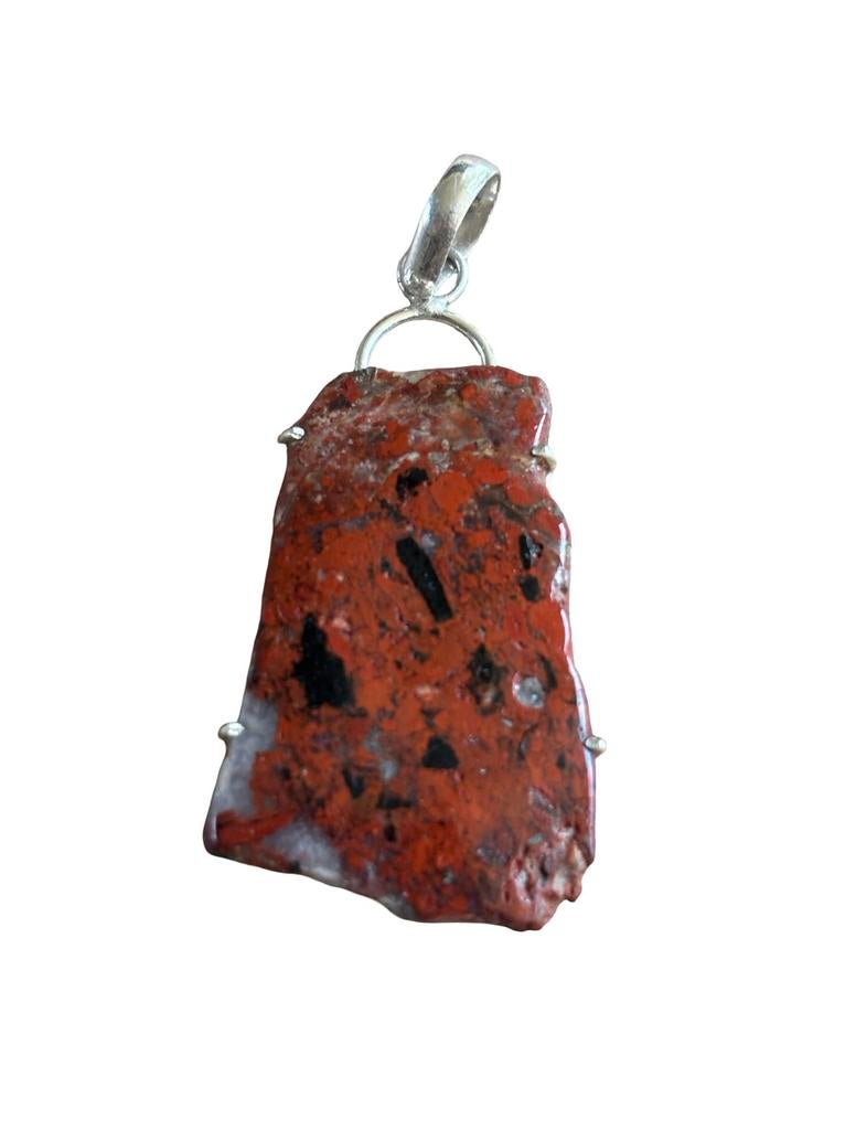 Rode Jaspis hanger Edelsteenhanger Aardend Edelstenen, Ophalen of Verzenden, Nieuw