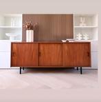 🖤 Vintage dressoir lowboard kast teak jaren ‘60 tv-meubel, Ophalen, 150 tot 200 cm, Teakhout, 25 tot 50 cm