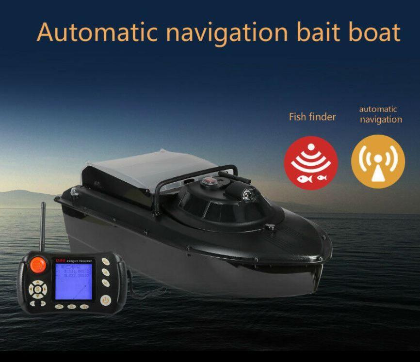 Voerboot Auto-Navigatie GPS Dieptemeter Fishfinder 2 Accu's, Watersport en Boten, Hengelsport | Karpervissen, Ophalen of Verzenden