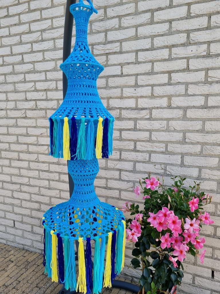 Fleurige Ibiza style fuiklamp, Ophalen of Verzenden