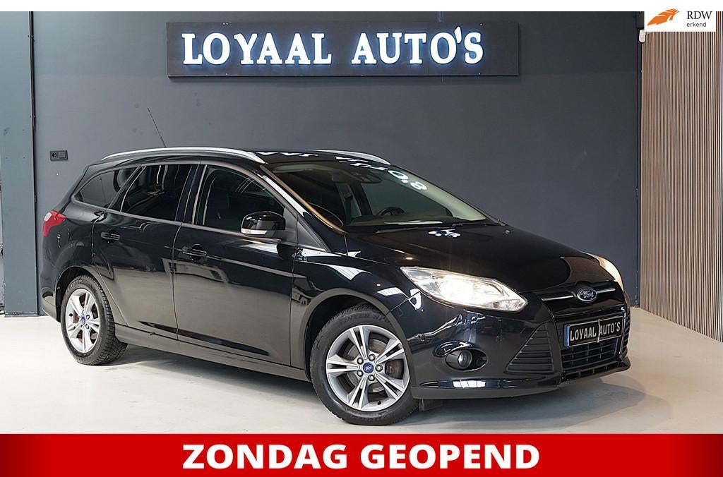 Ford Focus Wagon 1.0 EcoBoost Titanium | CRUISE | AIRCO | TR, Auto's, Euro 5, Gebruikt, Huisgarantie, Zwart