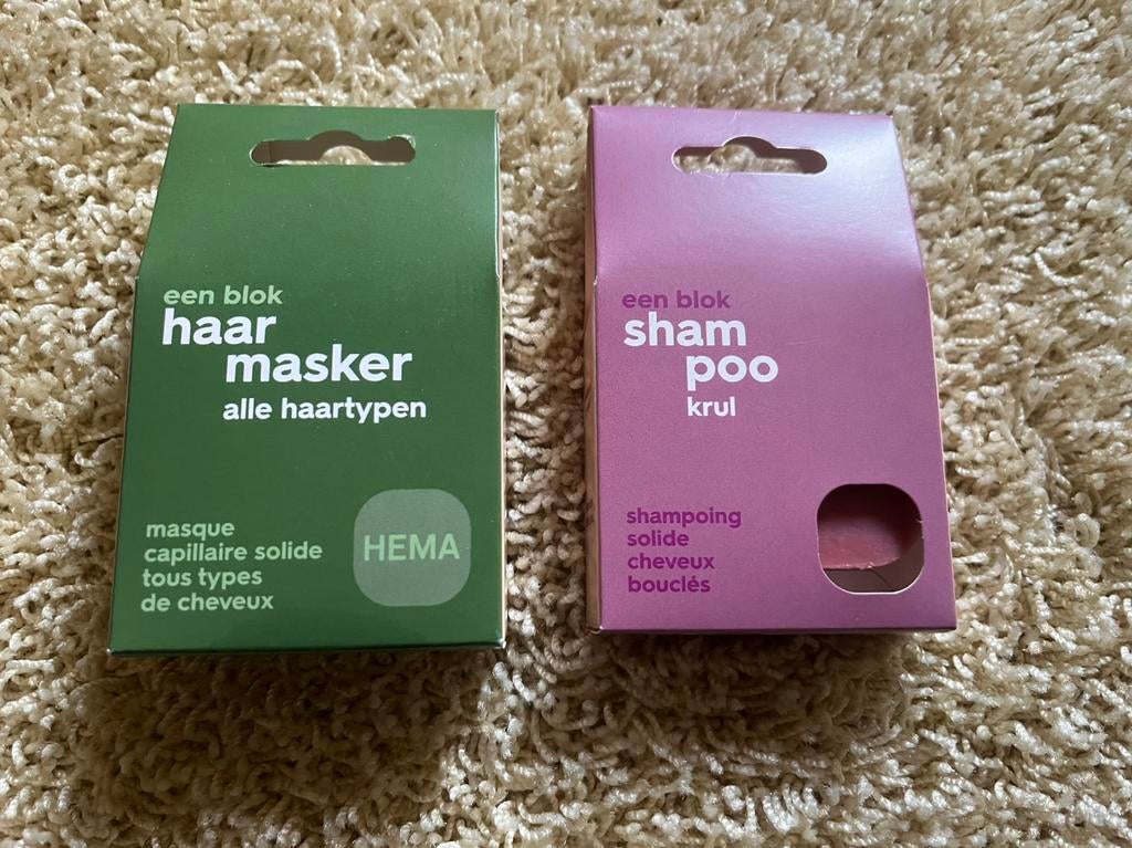 Hema Vegan blok haar masker en krul shampoo nieuw, Ophalen of Verzenden, Nieuw, Shampoo of Conditioner
