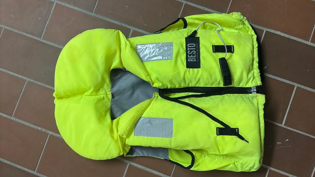 Besto reddingsvest kind fluor geel, Ophalen, Gebruikt, Kind, Reddingsvest of Zwemvest