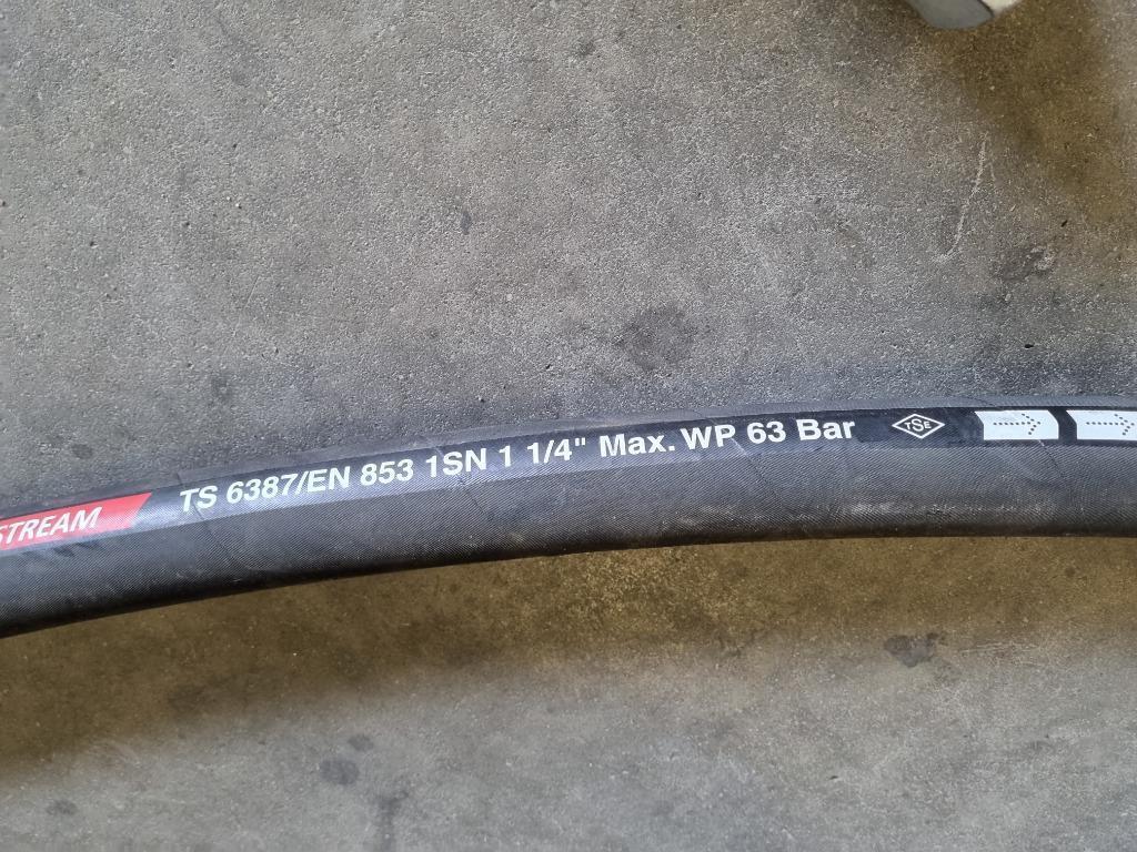 63 bar  FORCESTREAM flexibele hogedrukslang met koppelingen, Ophalen, Gebruikt