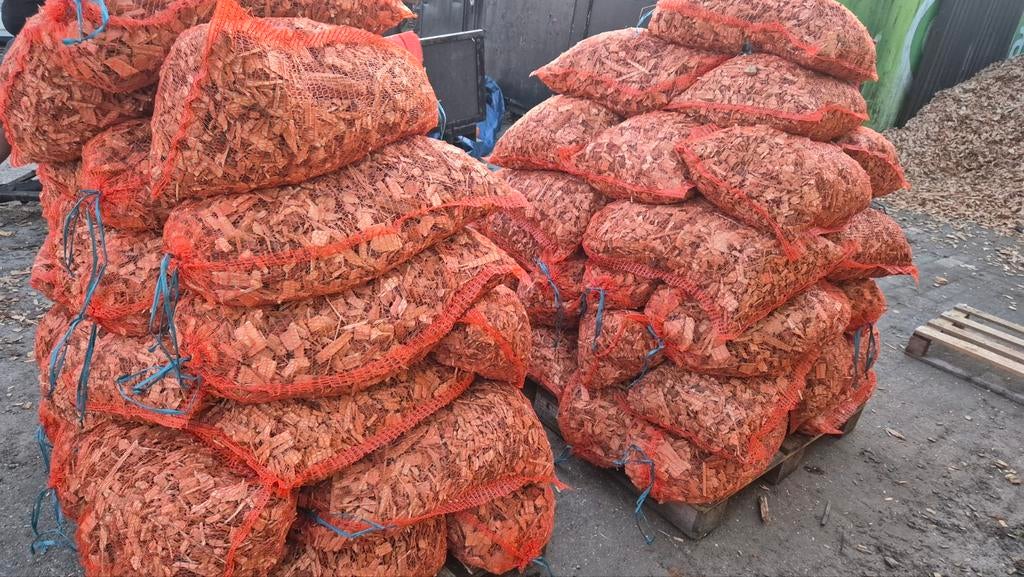 Top Kwaliteit houtsnippers/tuinpaden/bodembedekker/houtchips, Ophalen, Bruin, Overige typen