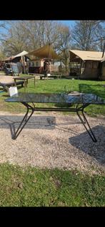 Glazen tafel polspotten, Ophalen, Gebruikt, 50 tot 100 cm, Vijf personen of meer